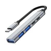 Hub Adaptador Tipo C 5 en 1 Multipuertos con Puerto de carga 65W Gamer