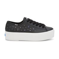 Zapatilla Para Mujer Cuero Triple Up Leather Light Up Negro Keds