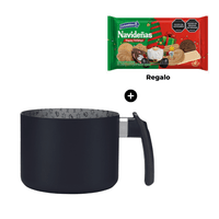 HERVIDOR LECHERA 14 CM NEGRO LÍNEA MAXIMUM