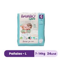 Pañales Bambo Nature Talla L - Bolsa 24 UN