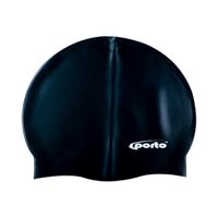 GORRO PARA NATACIÓN SILICONA TALLA ESTÁNDAR PORTO NEGRO