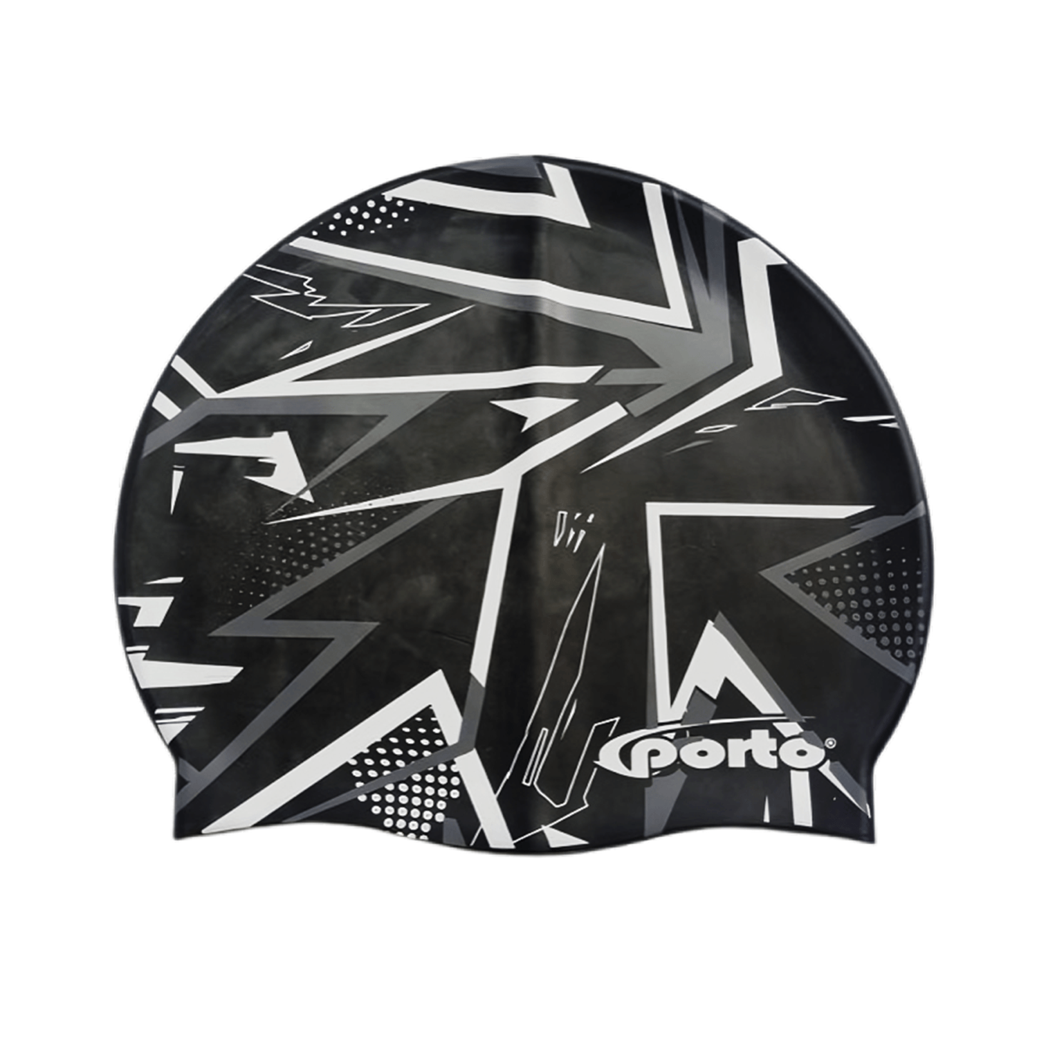 GORRO PARA NATACIÓN DISEÑO ELÉCTRICO ESTÁNDAR PORTO NEGRO
