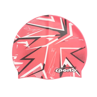 GORRO PARA NATACIÓN DISEÑO ELÉCTRICO ESTÁNDAR PORTO ROJO