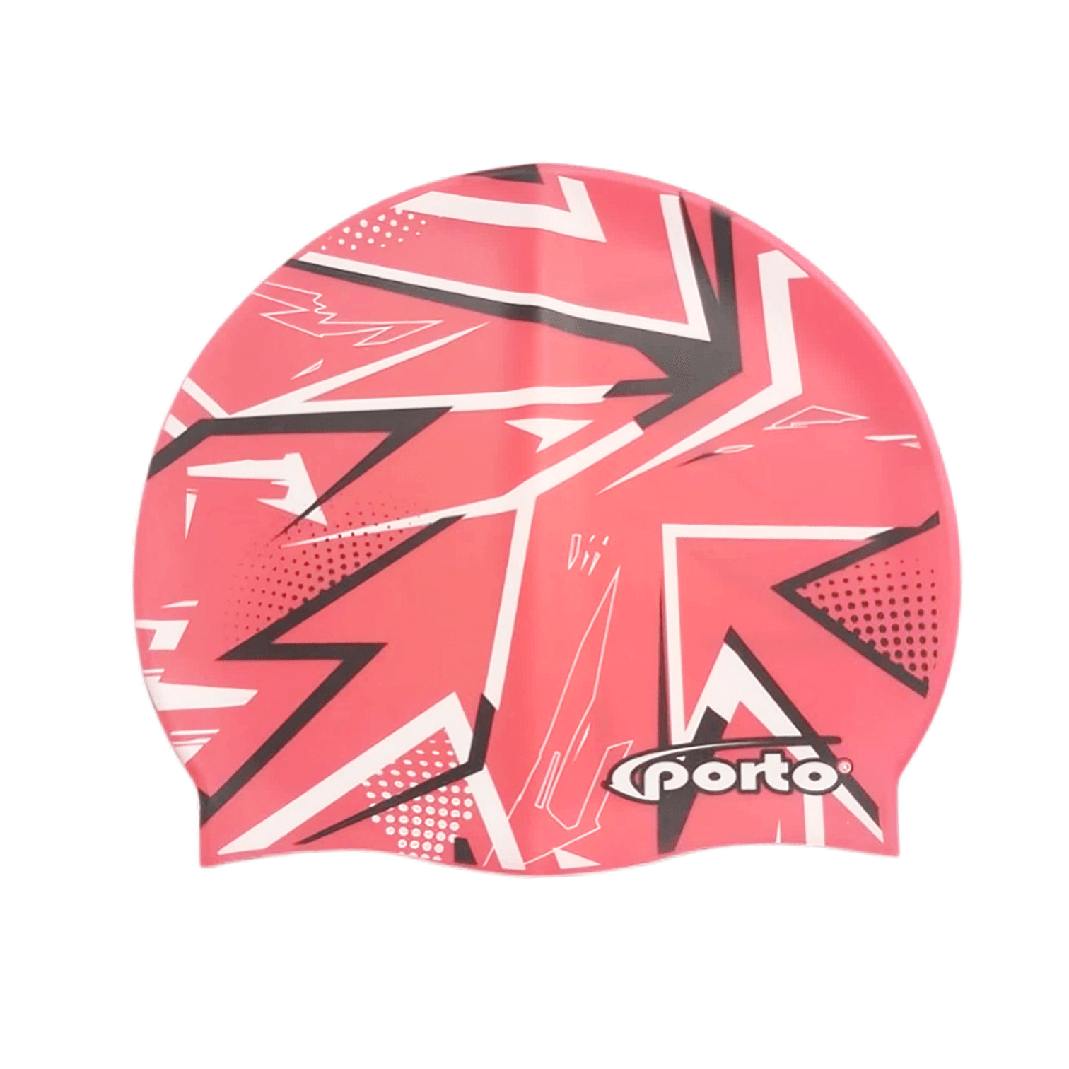 GORRO PARA NATACIÓN DISEÑO ELÉCTRICO ESTÁNDAR PORTO ROJO