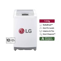 Lavadora Carga Superior 13KG Smart Inverter TurboDrum WT13WPBK Blanco.