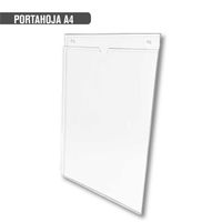 Portahoja de Acrilico A4 para Pared -  Vertical