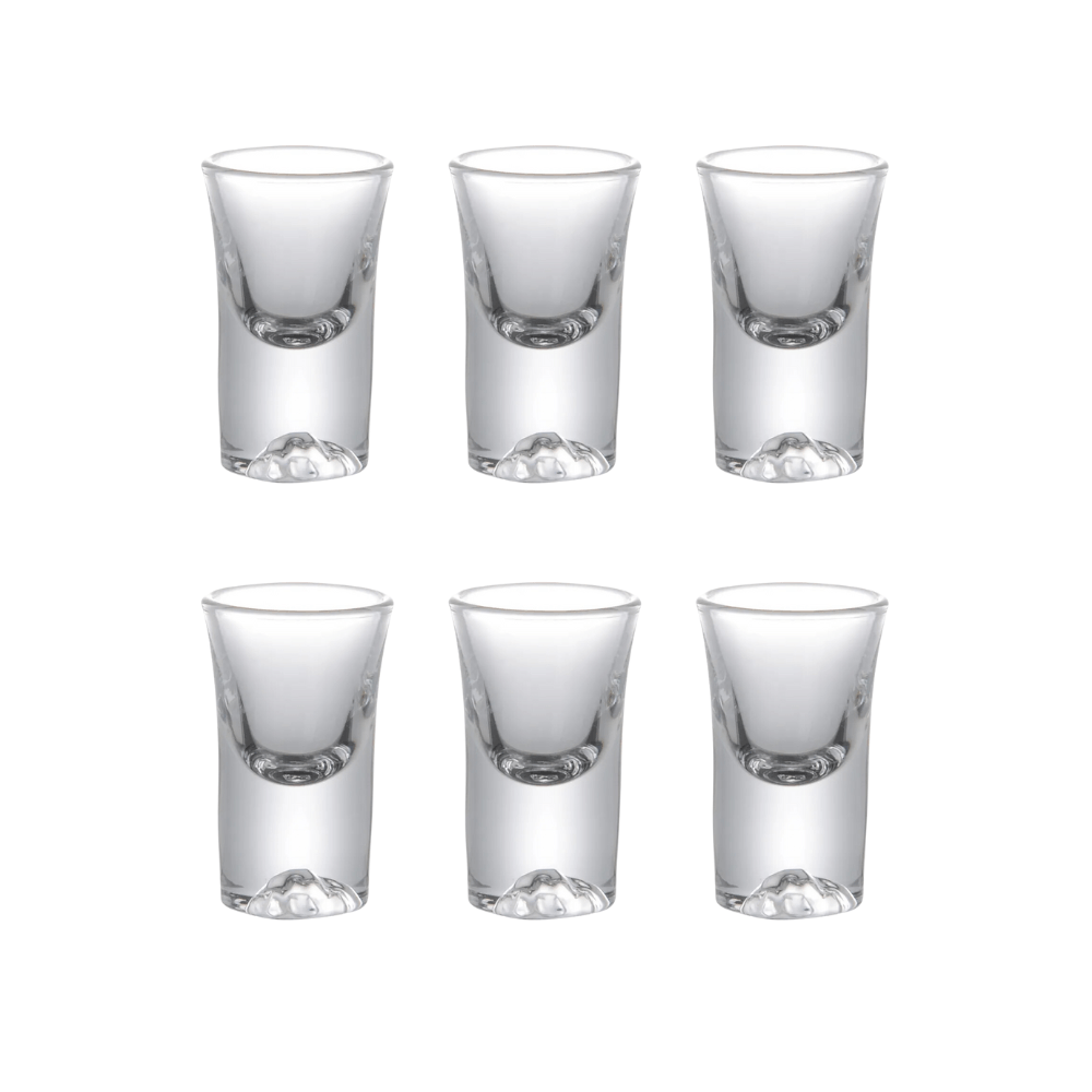 Juego de 6 Mini Copitas de Shot con Base