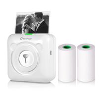 Mini impresora portatil térmica Bluetooth PERIPAGE A6 BLANCO