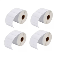 04 rollos de 1000 etiquetas adhesivas térmico 50x25mm 2x1""