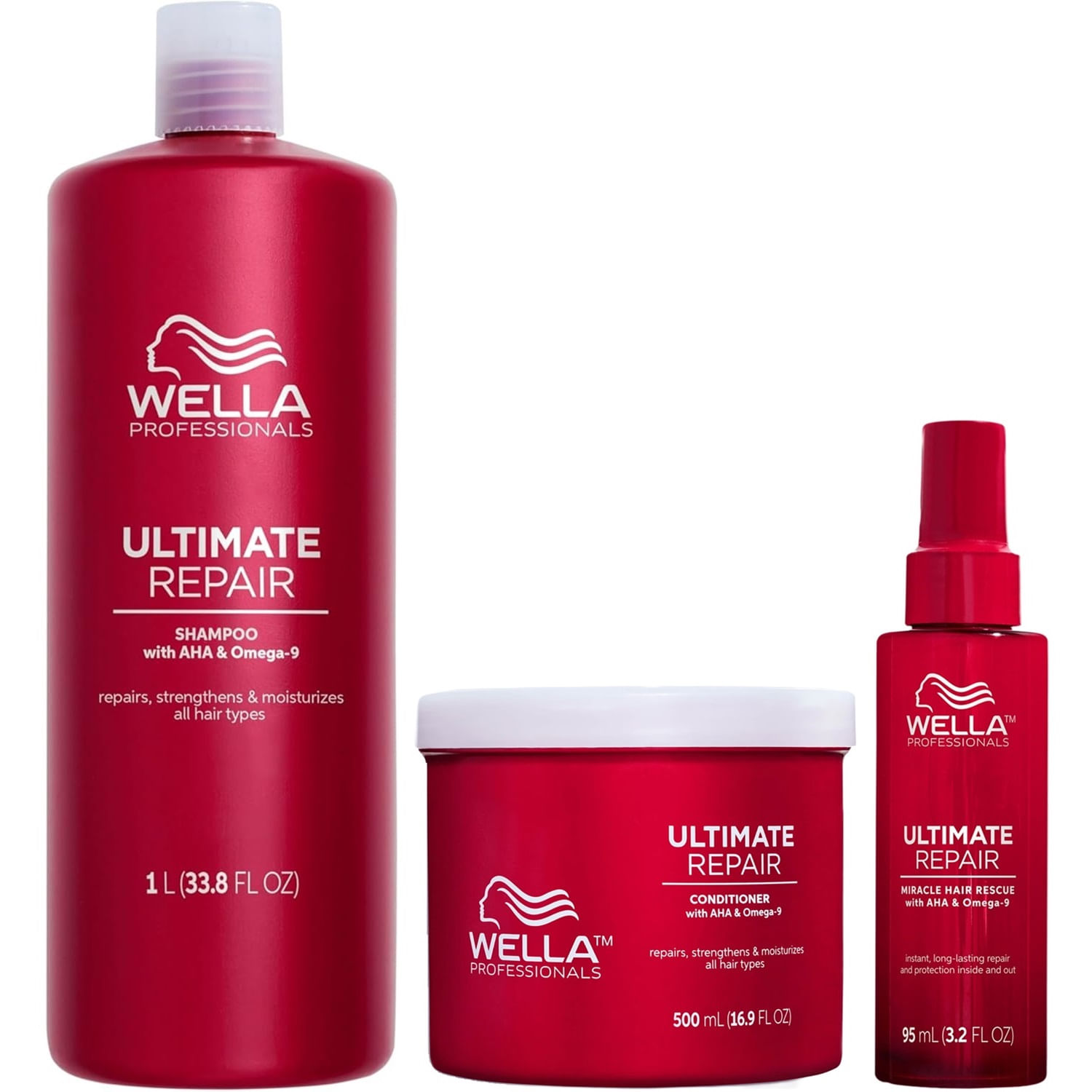 Shampoo Litro+ Acondicionador+ Miracle Hair 95ml Wella Ultimate Repair
