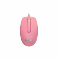 Mouse óptico TEROS TE-1221S 1000 DPI USB 3 botones Pink