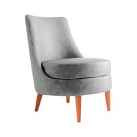 BUTACA CLOVER MAVISACCOLOR PLATA - ULTRA CUERO