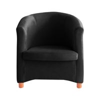 BUTACA AGNES MAVISAC COLOR NEGRO - ULTRA CUERO