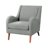 BUTACA DOMINICK MAVISAC COLOR PLATA - ULTRA CUERO