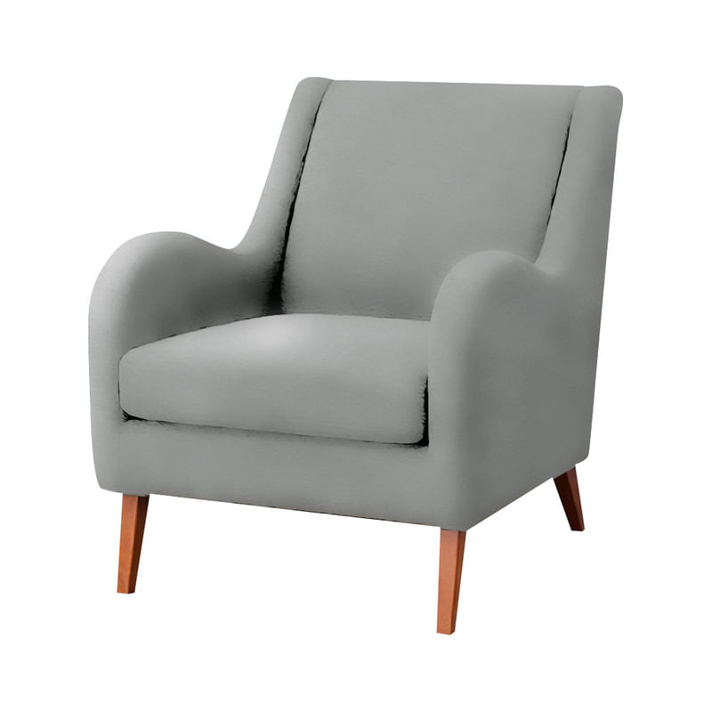 BUTACA DOMINICK MAVISAC COLOR PLATA - ULTRA CUERO