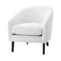 BUTACA TERRENCE MAVISAC COLOR BLANCO - ULTRA CUERO