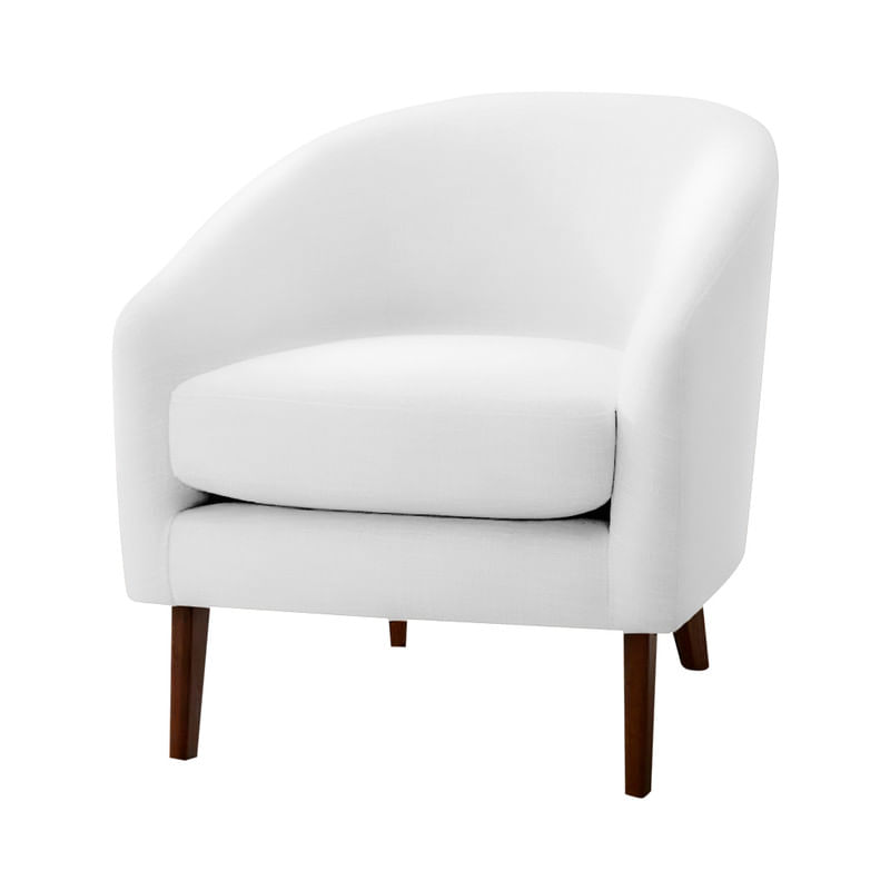 BUTACA TERRENCE MAVISAC COLOR BLANCO - ULTRA CUERO