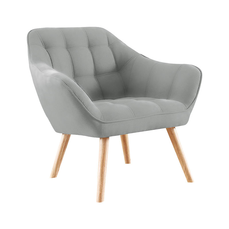 BUTACA DALTON MAVISAC COLOR PLATA - ULTRA CUERO