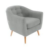 BUTACA BALARK MAVISAC COLOR PLATA - ULTRA CUERO