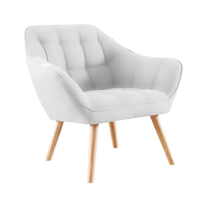 BUTACA DALTON MAVISAC COLOR BLANCO - ULTRA CUERO