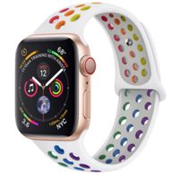 Correa de Silicona para Apple Watch Blanco Multicolor 42/44/45/49 mm