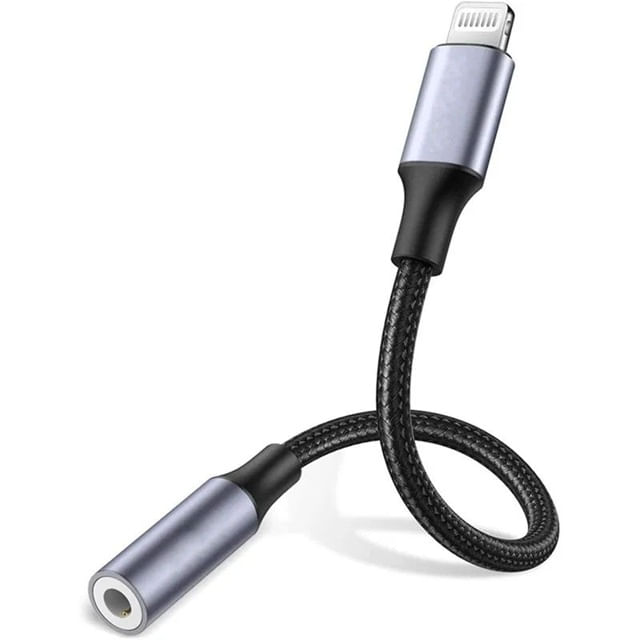 Cable Lightning a audio Jack 35mm Trenzado