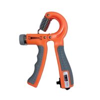 HAND GRIPS EJERCITADOR DE MANOS CON CONTADOR AJUSTABLE 60KG 1PZA NARANJA