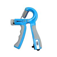 HAND GRIPS EJERCITADOR DE MANOS CON CONTADOR AJUSTABLE 60KG 1PZA CELESTE