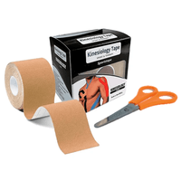 CINTA KINESIOLÓGICA TAPE 5CM X 5M MÁS TIJERA BEIGE