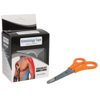 CINTA KINESIOLÓGICA TAPE 5CM X 5M MÁS TIJERA NEGRO