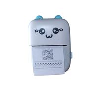 Mini Impresora Gato Celeste Térmica Portátil Kawaii Bluetooth Regalo San Valentín