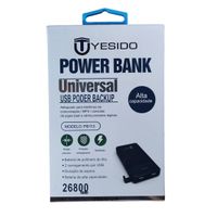 Power Bank 26800mah Carga Rápida Batería Externa Portátil Doble Usb Celulares Tablets