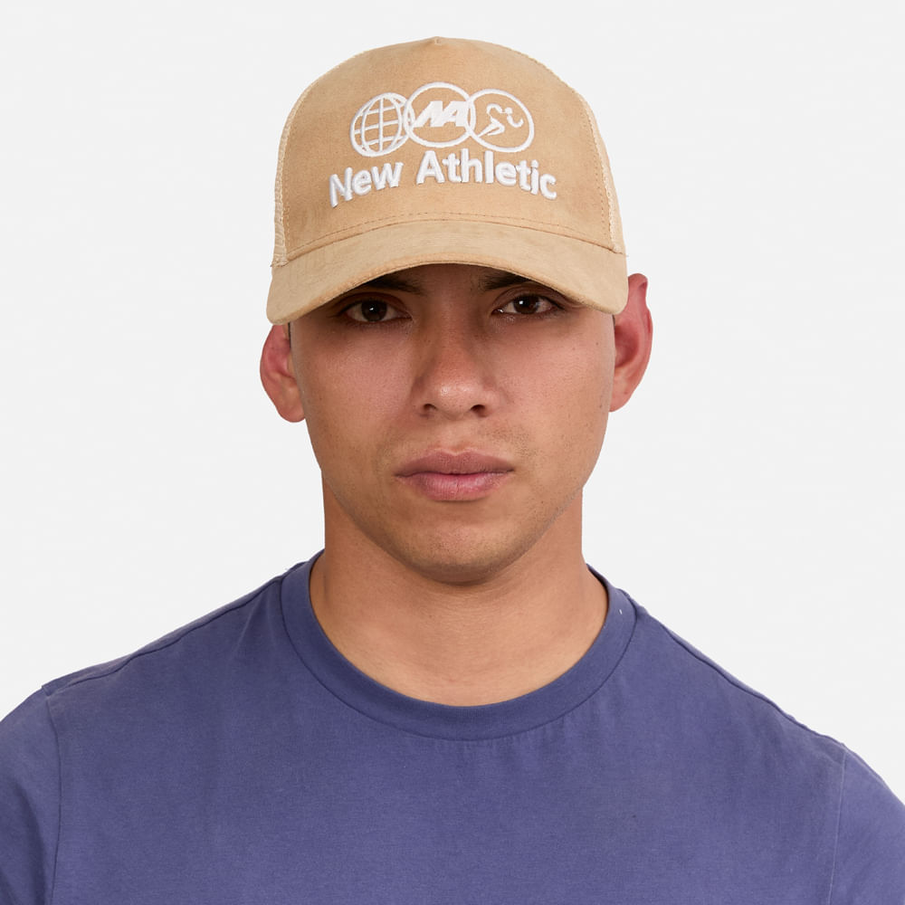 Gorra New Athletic Zenix Beige Unisex