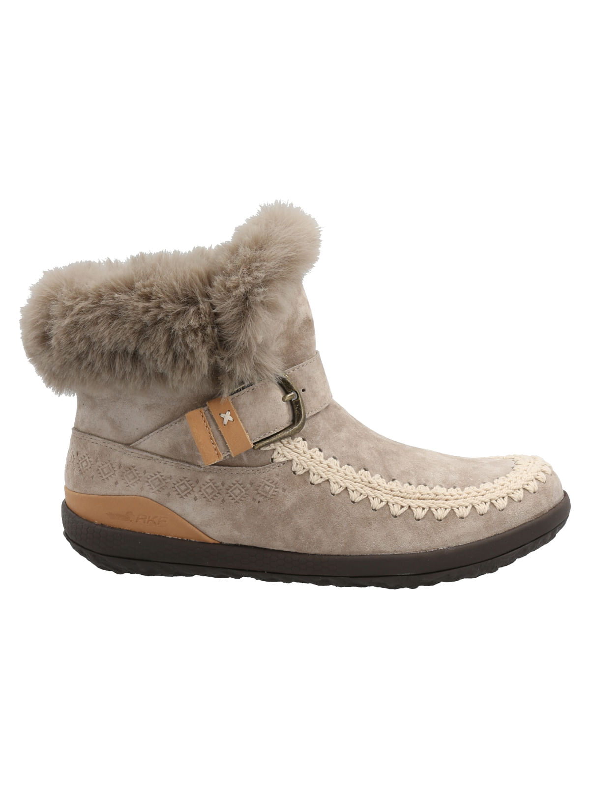 Botín Para Mujer Cuero Pepa Gris Rockford