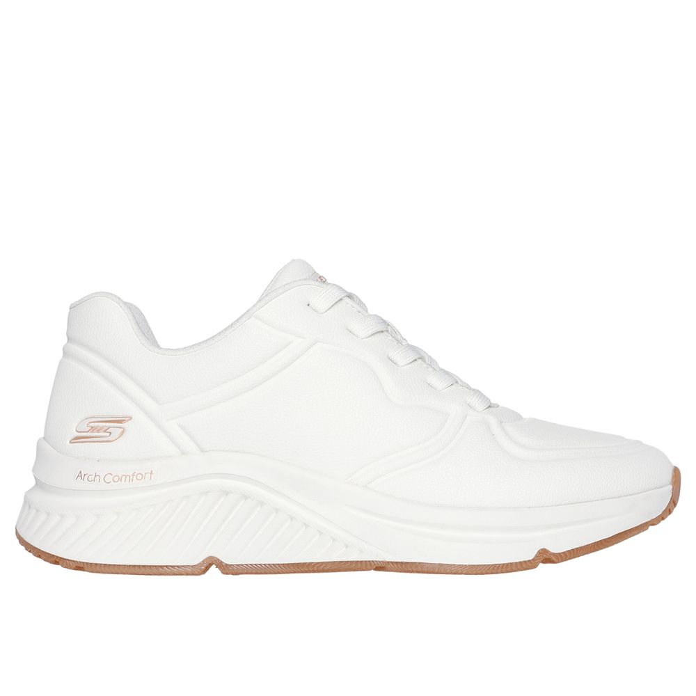 Zapatillas Urbanas Skechers Mujer Bobs Arch Comfort 117560-Wht Blanco
