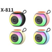 PARLANTE X-811 - PORTATIL, LED RGB AUDIO PARLANTES