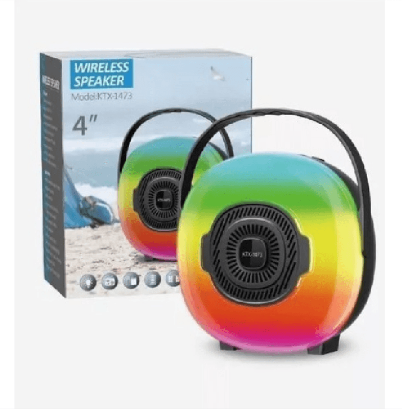 PARLANTE KTX-1473 - LUZ RGB, RADIO FM, ASA Y PUERTO USB