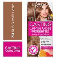 Tinte para Cabello Casting Creme Gloss Rubio Avellana # 713 - Caja 1 UN