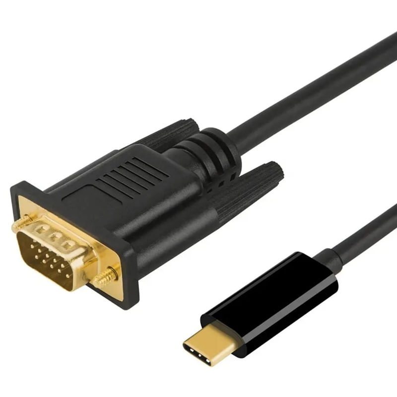 Cable Usb 3.1 Tipo C a Vga Full HD 1080P 60Hz 1.8 Metros
