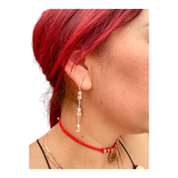 Aretes Zefora Acero Enchape Oro18k  Circones moda mujer