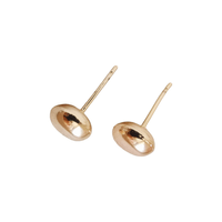 Arete ZEFORA pequeño perla dorado brillante mujer