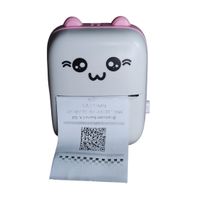 Mini Impresora Gato Rosada Térmica Portátil Kawaii Bluetooth Regalo San Valentín - copy