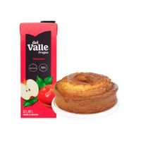 Pack Keke Redondo Naranja 1un + Bebida FRUGOS Sabor a Manzana Caja 1.45L