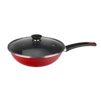 Wok Con Tapa Acero 30Cm Coral Magefesa
