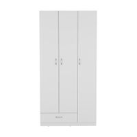 Ropero Z-90 3 Puertas 1 Cajón Blanco Tuhome