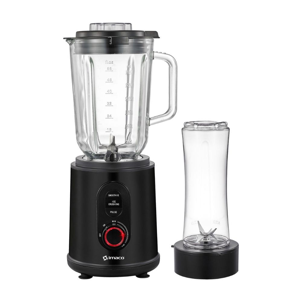 Licuadora Negra Imaco 1000W acero inoxidable 1.5 litros BLS870N