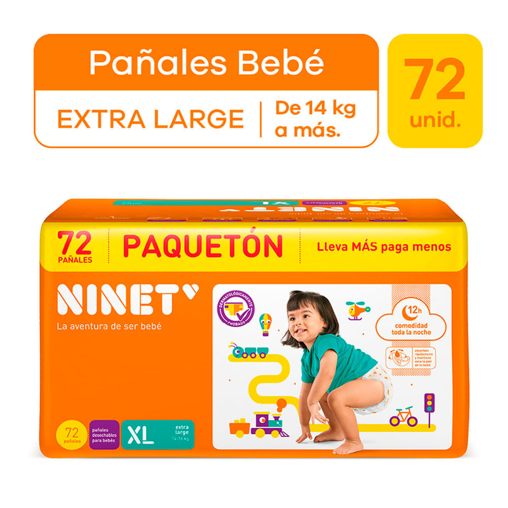 Pañales Ninet Bigpack Talla XL