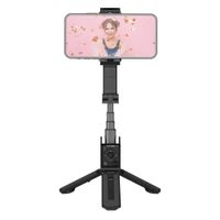 Estabilizador de celular Hohem iSteady Q incluye selfie extensible, trípode, y control remoto para iPhone/Android, rotación 360°