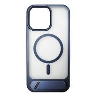 Case para iPhone 15 Pro Max, con Magsafe para carga inalámbrica con soporte inferior, azul