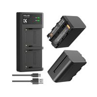 Kit de 2 baterías NP970 + cargador dual K&F Concept